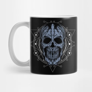 cracked skull Mug